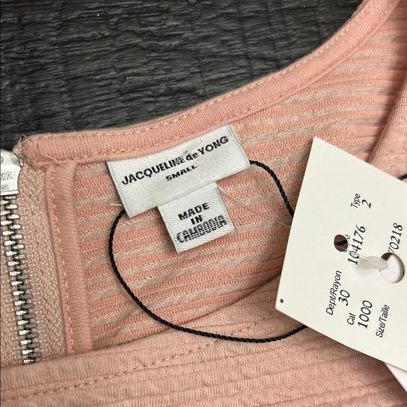 Pink Ribbed Long Sleeve Dress - Picture 5 of 6